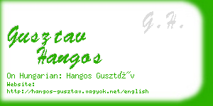 gusztav hangos business card